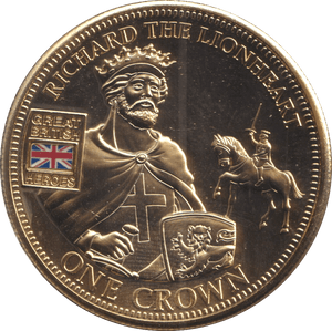 2010 ONE CROWN HEROS COLLECTION RICHARD THE LIONHEART - WORLD COINS - Cambridgeshire Coins