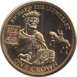 2010 ONE CROWN HEROS COLLECTION RICHARD THE LIONHEART - WORLD COINS - Cambridgeshire Coins