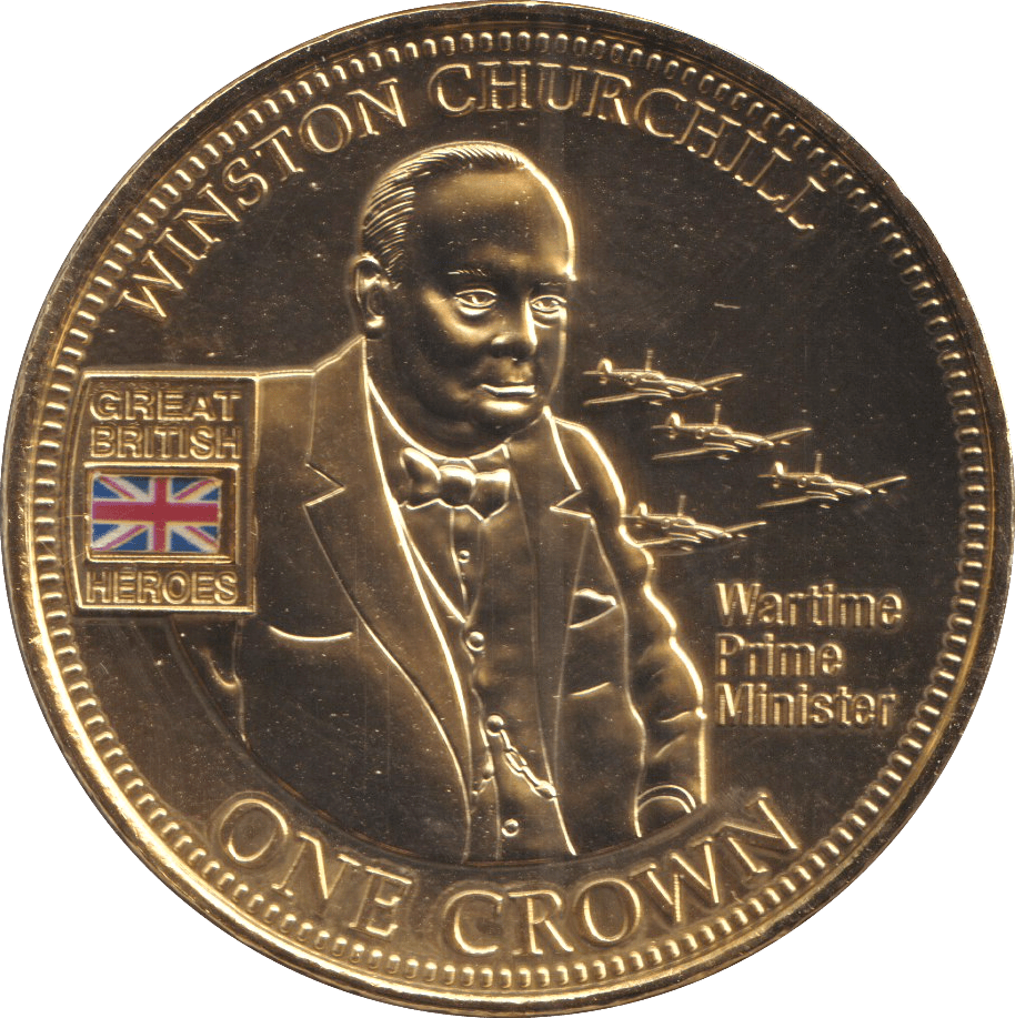 2010 ONE CROWN HEROS COLLECTION WINSTON CHURCHILL - WORLD COINS - Cambridgeshire Coins