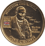 2010 ONE CROWN HEROS COLLECTION WINSTON CHURCHILL - WORLD COINS - Cambridgeshire Coins
