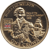 2010 ONE CROWN HORATIO NELSON BU - WORLD COINS - Cambridgeshire Coins