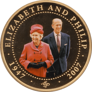 2010 ONE DOLLAR BU COOK ISLANDS ELIZABETH AND PHILIP 2 - WORLD COINS - Cambridgeshire Coins
