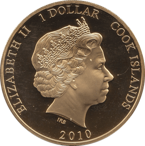 2010 ONE DOLLAR BU COOK ISLANDS ELIZABETH AND PHILIP 3 - WORLD COINS - Cambridgeshire Coins
