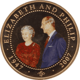 2010 ONE DOLLAR BU COOK ISLANDS ELIZABETH AND PHILIP 4 - WORLD COINS - Cambridgeshire Coins