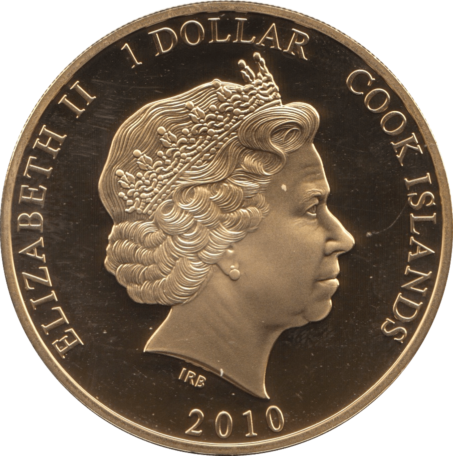 2010 ONE DOLLAR BU COOK ISLANDS ELIZABETH AND PHILIP 5 - WORLD COINS - Cambridgeshire Coins