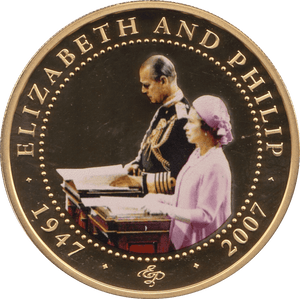 2010 ONE DOLLAR BU COOK ISLANDS ELIZABETH AND PHILIP - WORLD COINS - Cambridgeshire Coins