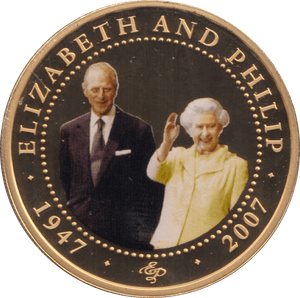 2010 ONE DOLLAR COOK ISLANDS ELIZABETH AND PHILIP 27 - ONE DOLLAR - Cambridgeshire Coins