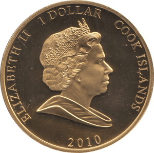 2010 ONE DOLLAR COOK ISLANDS ELIZABETH AND PHILIP 28 - ONE DOLLAR - Cambridgeshire Coins