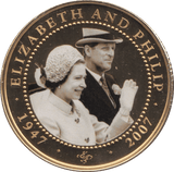2010 ONE DOLLAR COOK ISLANDS ELIZABETH AND PHILIP 28 - ONE DOLLAR - Cambridgeshire Coins
