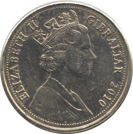 2010 ONE POUND GIBRALTAR - WORLD COINS - Cambridgeshire Coins