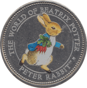 2010 PETER RABBIT BEATRIX POTTER COLOURED MEDALLION - MEDALS & MEDALLIONS - Cambridgeshire Coins