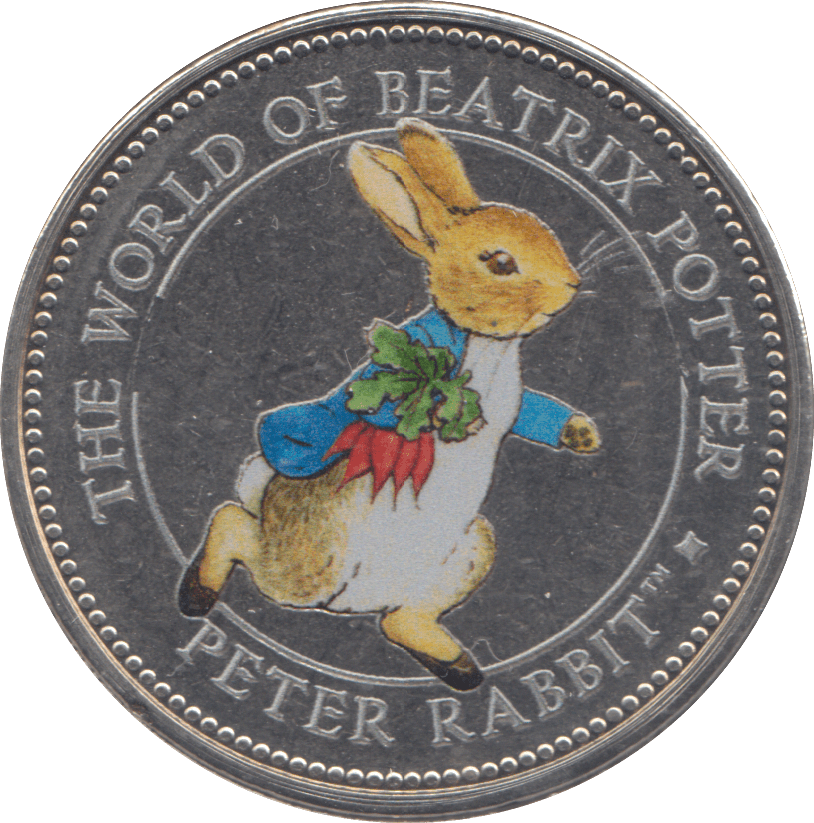 2010 PETER RABBIT BEATRIX POTTER COLOURED MEDALLION - MEDALS & MEDALLIONS - Cambridgeshire Coins