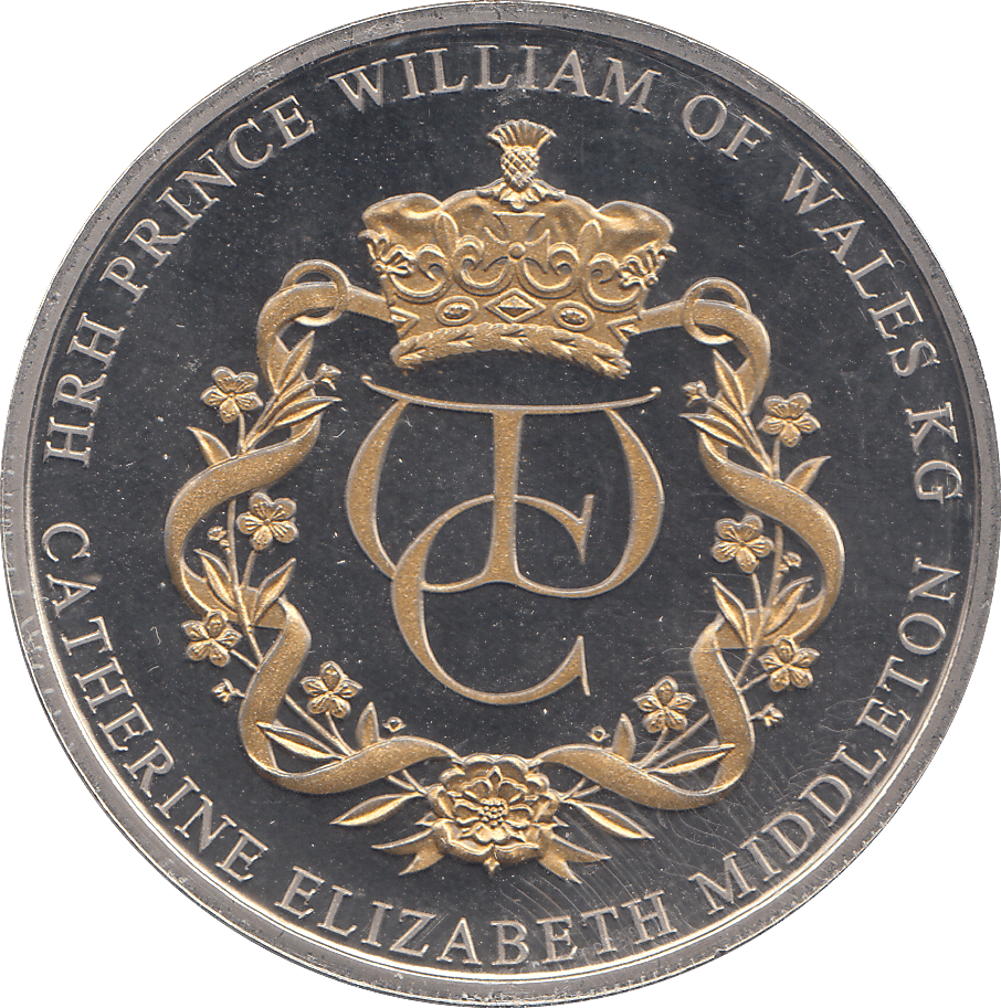 2010 PRINCE WILLIAM & KATE ENGAGEMENT BUCKINGHAM PALACE CROWN - Cambridgeshire Coins