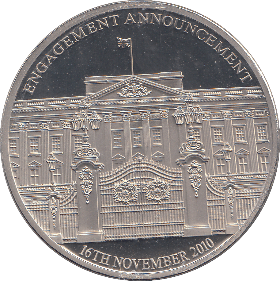 2010 PRINCE WILLIAM & KATE ENGAGEMENT BUCKINGHAM PALACE CROWN - Cambridgeshire Coins