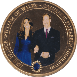 2010 PRINCE WILLIAM OF WALES DOLLAR COOK ISLANDS - WORLD COINS - Cambridgeshire Coins