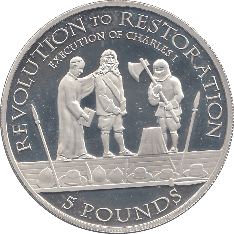 2010 SILVER EXECUTION OF CHARLES FIVE POUNDS ( PROOF ) - £5 Silver Proof - Cambridgeshire Coins