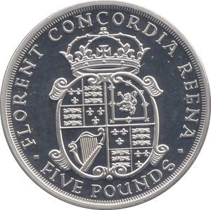 2010 SILVER FIVE POUNDS GUERNSEY ( PROOF ) - SILVER WORLD COINS - Cambridgeshire Coins