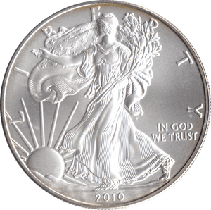 2010 SILVER LIBERTY DOLLAR USA - SILVER WORLD COINS - Cambridgeshire Coins