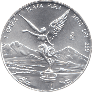 2010 SILVER MEXICO 1oz FINE SILVER - SILVER 1 oz COINS - Cambridgeshire Coins