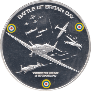 2010 SILVER PLATED BATTLE OF BRITAIN MEDALLION - MEDALS & MEDALLIONS - Cambridgeshire Coins