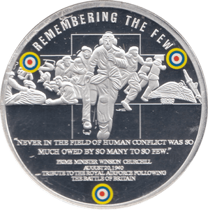 2010 SILVER PLATED BATTLE OF BRITAIN MEDALLION - MEDALS & MEDALLIONS - Cambridgeshire Coins