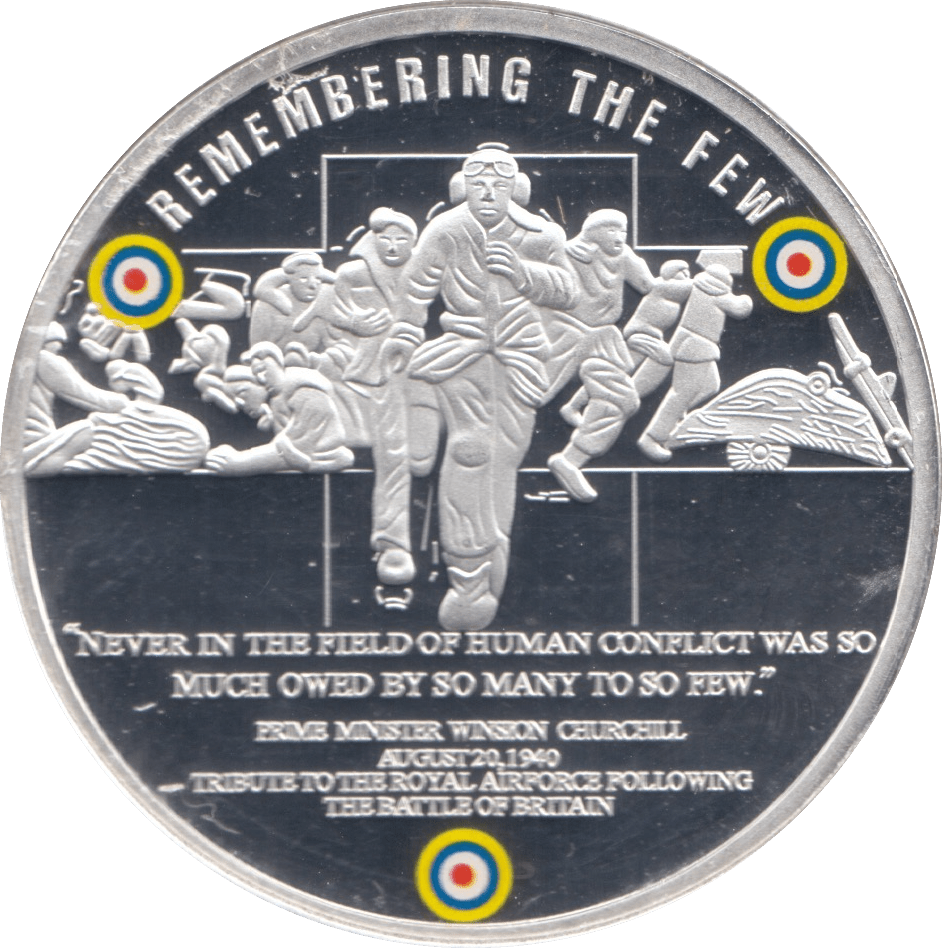 2010 SILVER PLATED BATTLE OF BRITAIN MEDALLION - MEDALS & MEDALLIONS - Cambridgeshire Coins