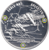 2010 SILVER PLATED MEDALLION BATTLE OF BRITAIN EAGLE DAY - WORLD COINS - Cambridgeshire Coins