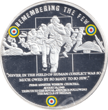 2010 SILVER PLATED MEDALLION BATTLE OF BRITAIN REMEMBERING THE FEW - WORLD COINS - Cambridgeshire Coins