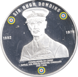 2010 SILVER PLATED MEDALLION BATTLE OF BRITAIN SIR HUGH DOWDING - WORLD COINS - Cambridgeshire Coins