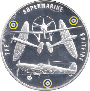 2010 SILVER PLATED MEDALLION BATTLE OF BRITAIN SUPERMARINE - WORLD COINS - Cambridgeshire Coins