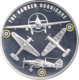 2010 SILVER PLATED MEDALLION BATTLE OF BRITAIN THE HAWKER HURRICANE - WORLD COINS - Cambridgeshire Coins