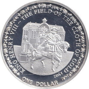 2010 SILVER PLATED ONE DOLLAR KING HENRY VIII FIJI - WORLD COINS - Cambridgeshire Coins