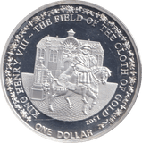 2010 SILVER PLATED ONE DOLLAR KING HENRY VIII FIJI - WORLD COINS - Cambridgeshire Coins
