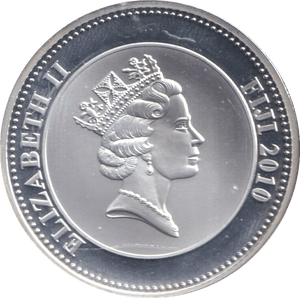 2010 SILVER PLATED ONE DOLLAR KING WILLIAM THE CONQUEROR FIJI - WORLD COINS - Cambridgeshire Coins