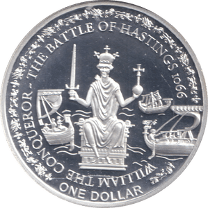 2010 SILVER PLATED ONE DOLLAR KING WILLIAM THE CONQUEROR FIJI - WORLD COINS - Cambridgeshire Coins