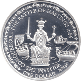 2010 SILVER PLATED ONE DOLLAR KING WILLIAM THE CONQUEROR FIJI - WORLD COINS - Cambridgeshire Coins