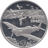 2010 SILVER PROOF BATTLE OF BRITAIN FIVE POUND ALDERNEY - SILVER WORLD COINS - Cambridgeshire Coins