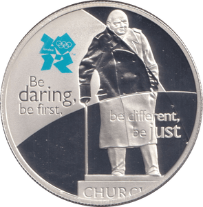 2010 SILVER PROOF BE DARING BE FIRST FIVE POUNDS - £5 Silver Proof - Cambridgeshire Coins