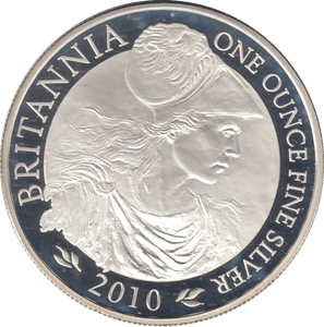 2010 SILVER PROOF BRITANNIA ONE OUNCE TWO POUNDS - SILVER BRITANNIA - Cambridgeshire Coins