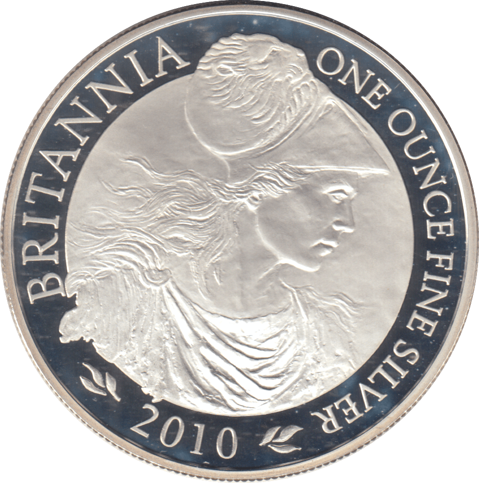 2010 SILVER PROOF BRITANNIA ONE OUNCE TWO POUNDS - SILVER BRITANNIA - Cambridgeshire Coins