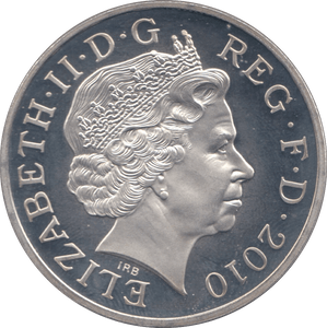 2010 SILVER PROOF FIVE POUNDS UK - SILVER WORLD COINS - Cambridgeshire Coins