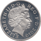 2010 SILVER PROOF FIVE POUNDS UK - SILVER WORLD COINS - Cambridgeshire Coins
