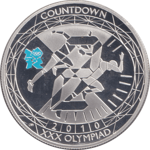 2010 SILVER PROOF FIVE POUNDS XXX OLYMPIAD COUNTDOWN 2 - £5 Silver Proof - Cambridgeshire Coins