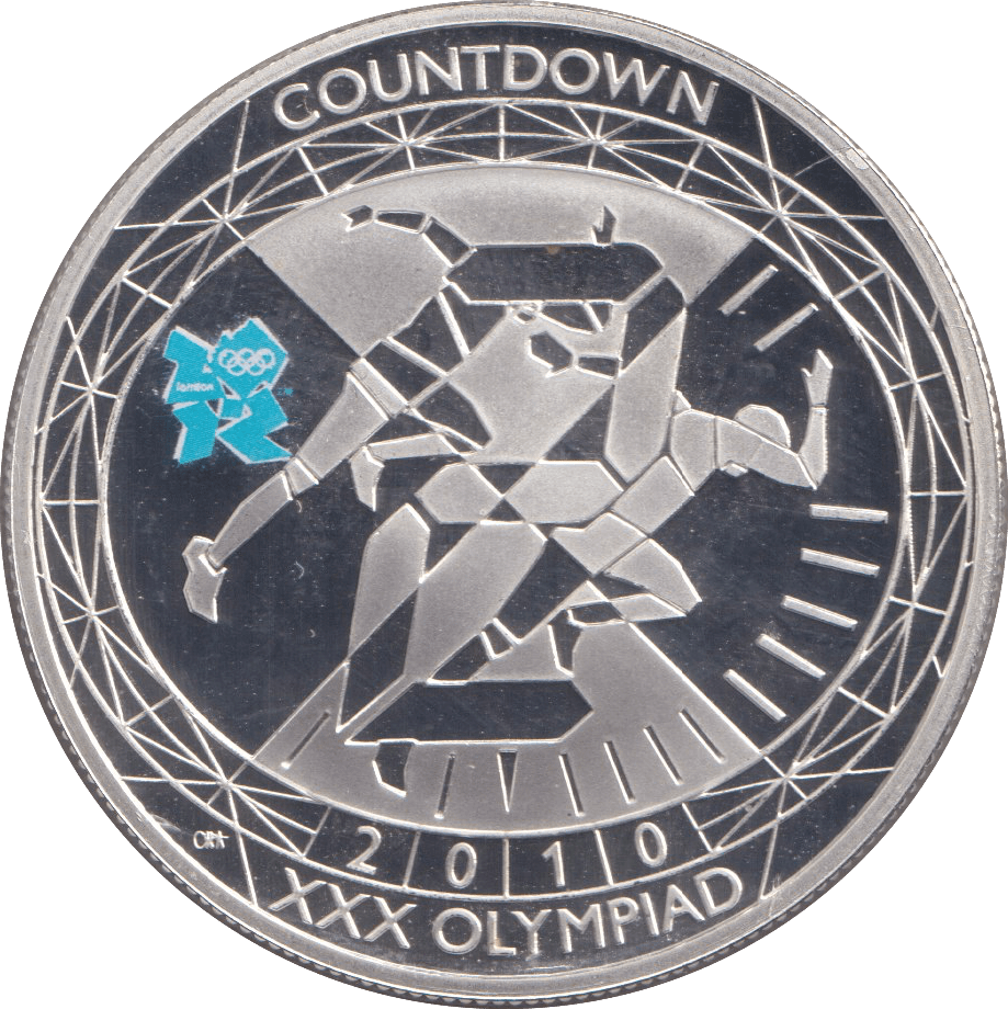 2010 SILVER PROOF FIVE POUNDS XXX OLYMPIAD COUNTDOWN 2 - £5 Silver Proof - Cambridgeshire Coins