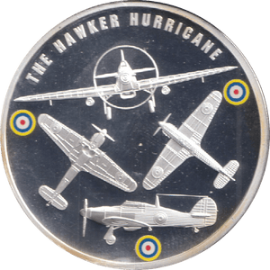 2010 SILVER PROOF MEDALLION BATTLE OF BRITAIN THE HAWKER HURRICANE - MEDALS & MEDALLIONS - Cambridgeshire Coins