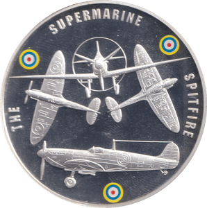 2010 SILVER PROOF MEDALLION BATTLE OF BRITAIN THE SUPERMARINE SPITFIRE - MEDALS & MEDALLIONS - Cambridgeshire Coins