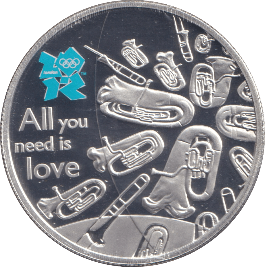 2010 SILVER PROOF MUSICAL INSTRUMENTS FIVE POUNDS - £5 Silver Proof - Cambridgeshire Coins