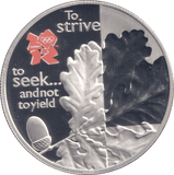 2010 SILVER PROOF OAK AND ACORN FIVE POUNDS - £5 Silver Proof - Cambridgeshire Coins