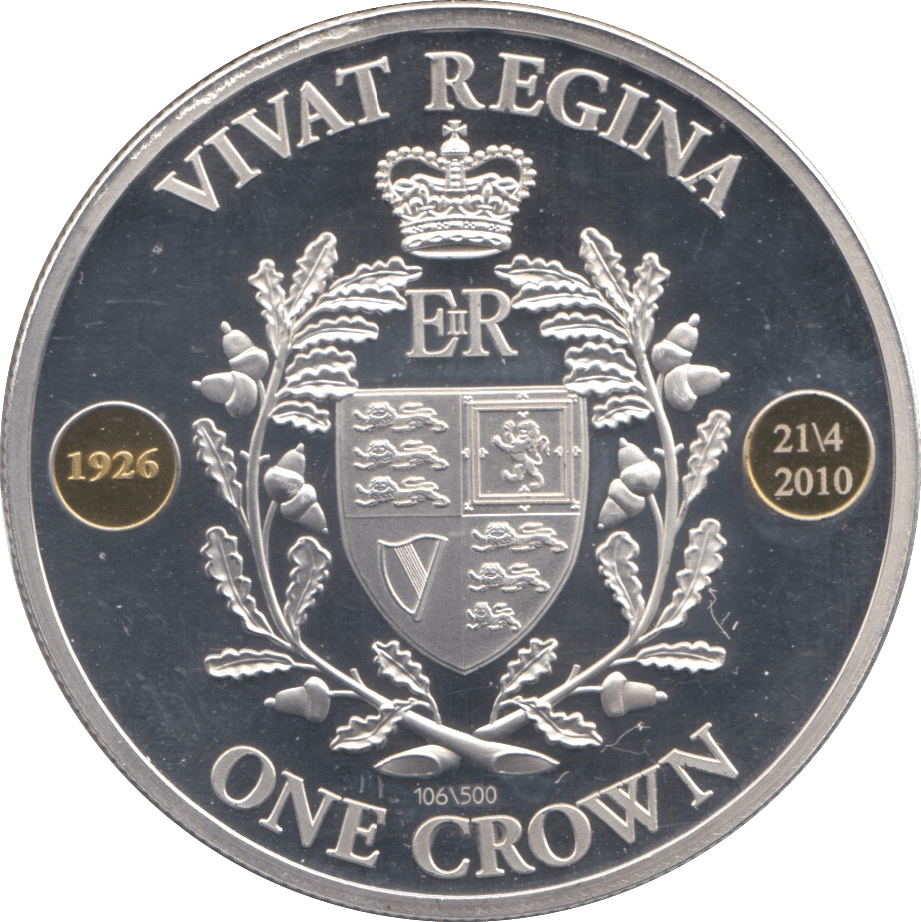 2010 SILVER PROOF ONE CROWN TRISTAN DA CUNHA - SILVER WORLD COINS - Cambridgeshire Coins