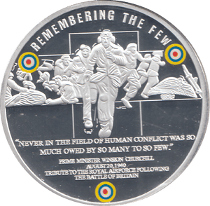 2010 SILVER PROOF PLATED BATTLE OF BRITAIN 70TH ANNIVERSARY - WORLD COINS - Cambridgeshire Coins